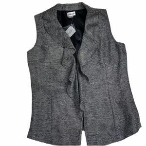 CHICO’S Ruffle Karissa Vest Jacket